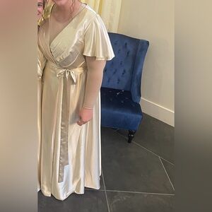 Bridesmaid/Prom Formal Faux Silk Dress